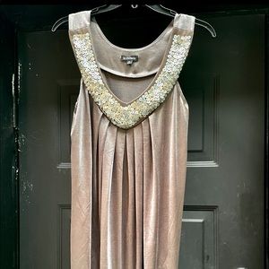 Knee length Le Chateau cocktail dress.